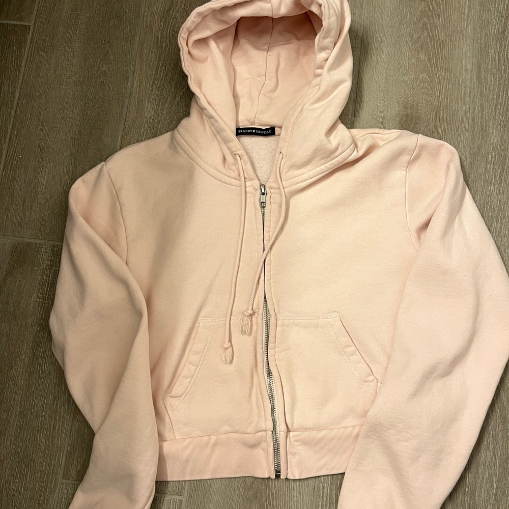 Brandy Melville light pink hoodie. One size.
